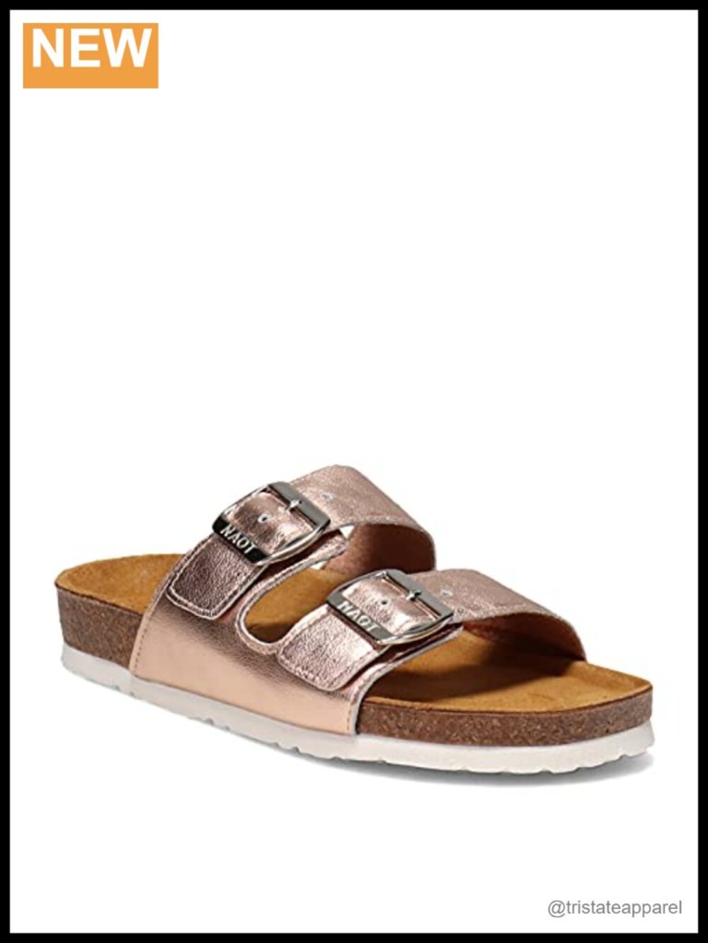 Naot Santa Barbara Slide Sandal Cork Footbed Arch Support Slip On Travel